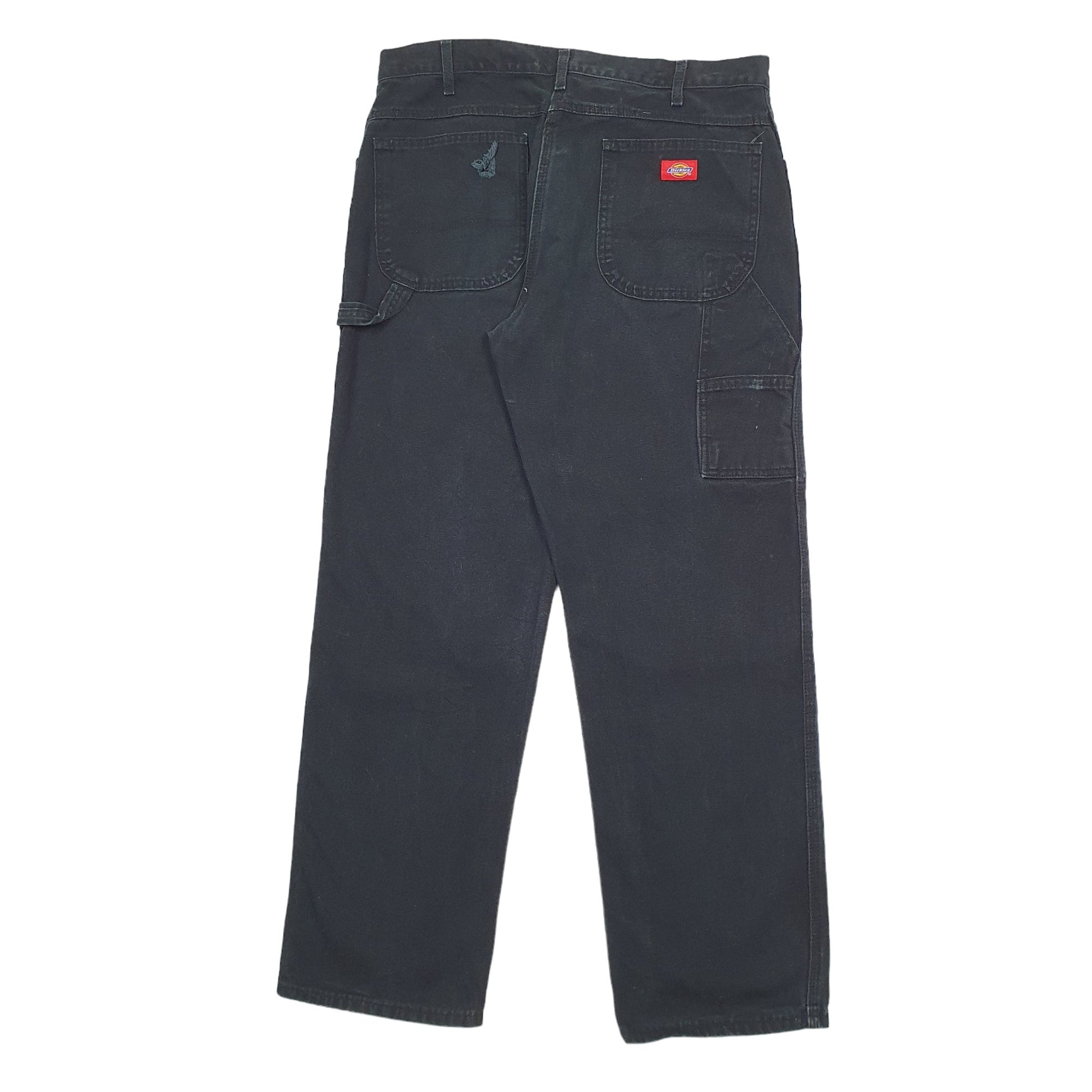 Mens Black Dickies  Carpenter Trousers