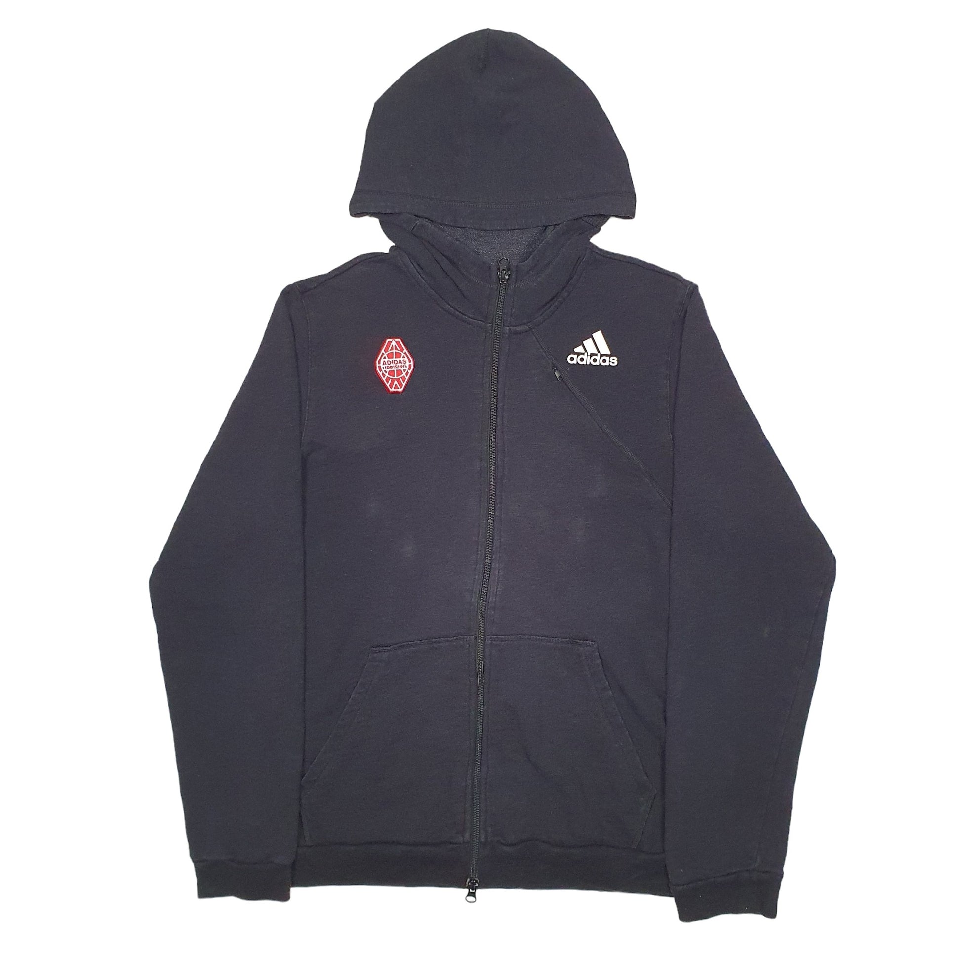 Mens Black Adidas Uprising Full Zip Jumper