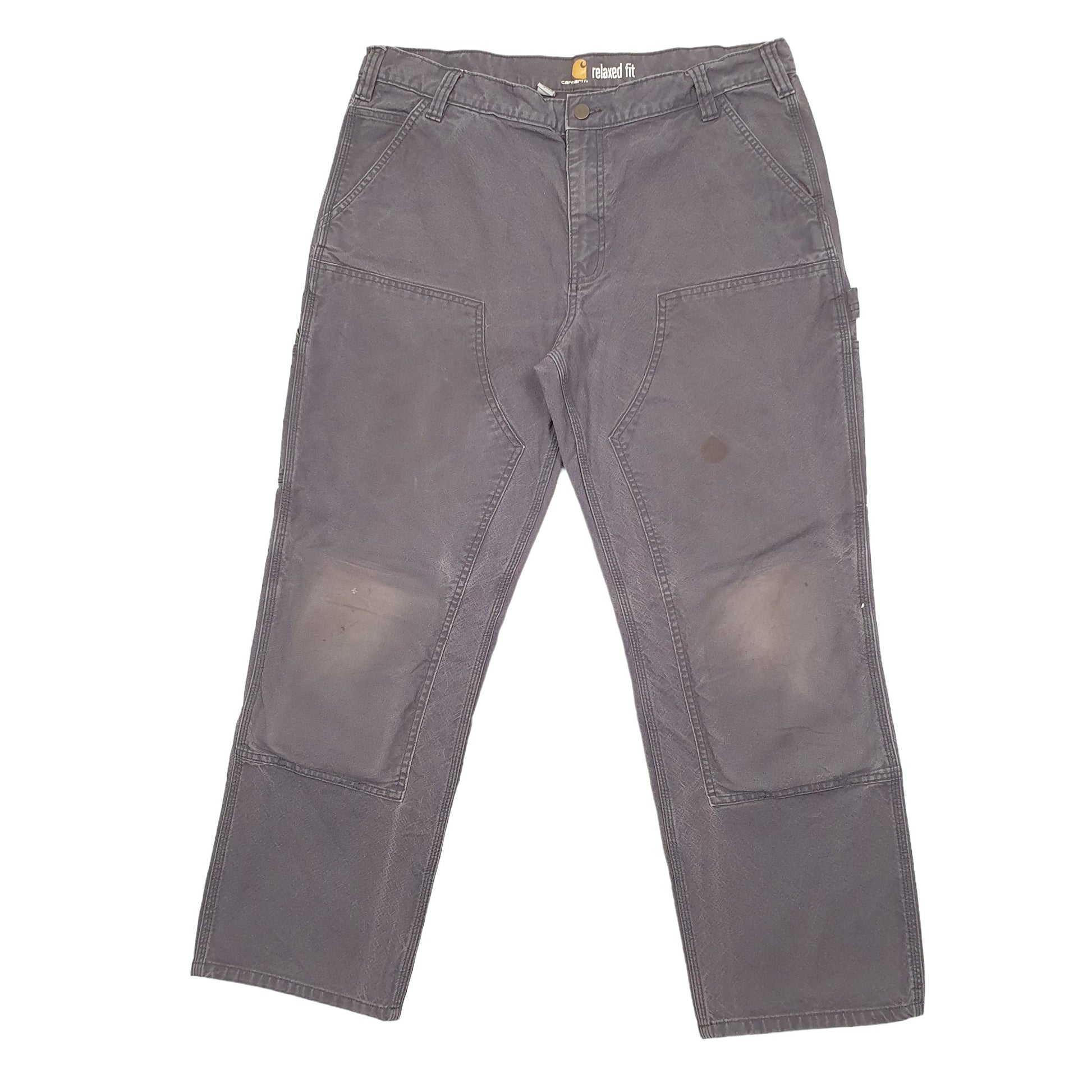 Mens Grey Carhartt Knee Pads Carpenter Trousers