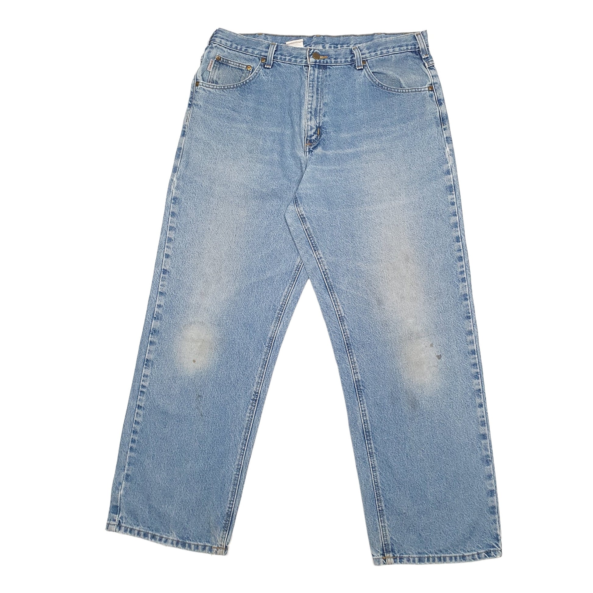 Mens Blue Carhartt B167 Carpenter JeansW38 L32