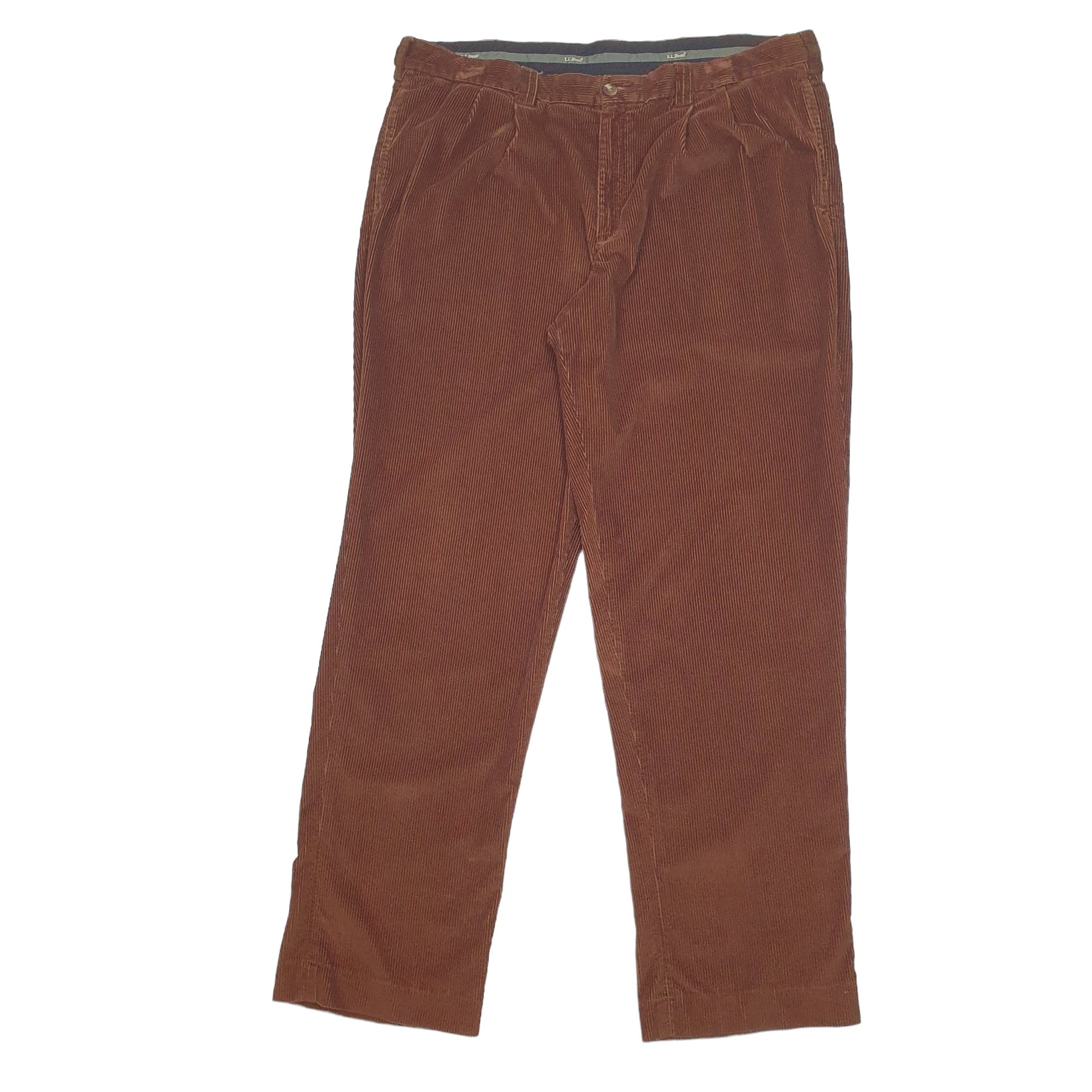 Mens Brown LL.Bean  Corduroy Trousers