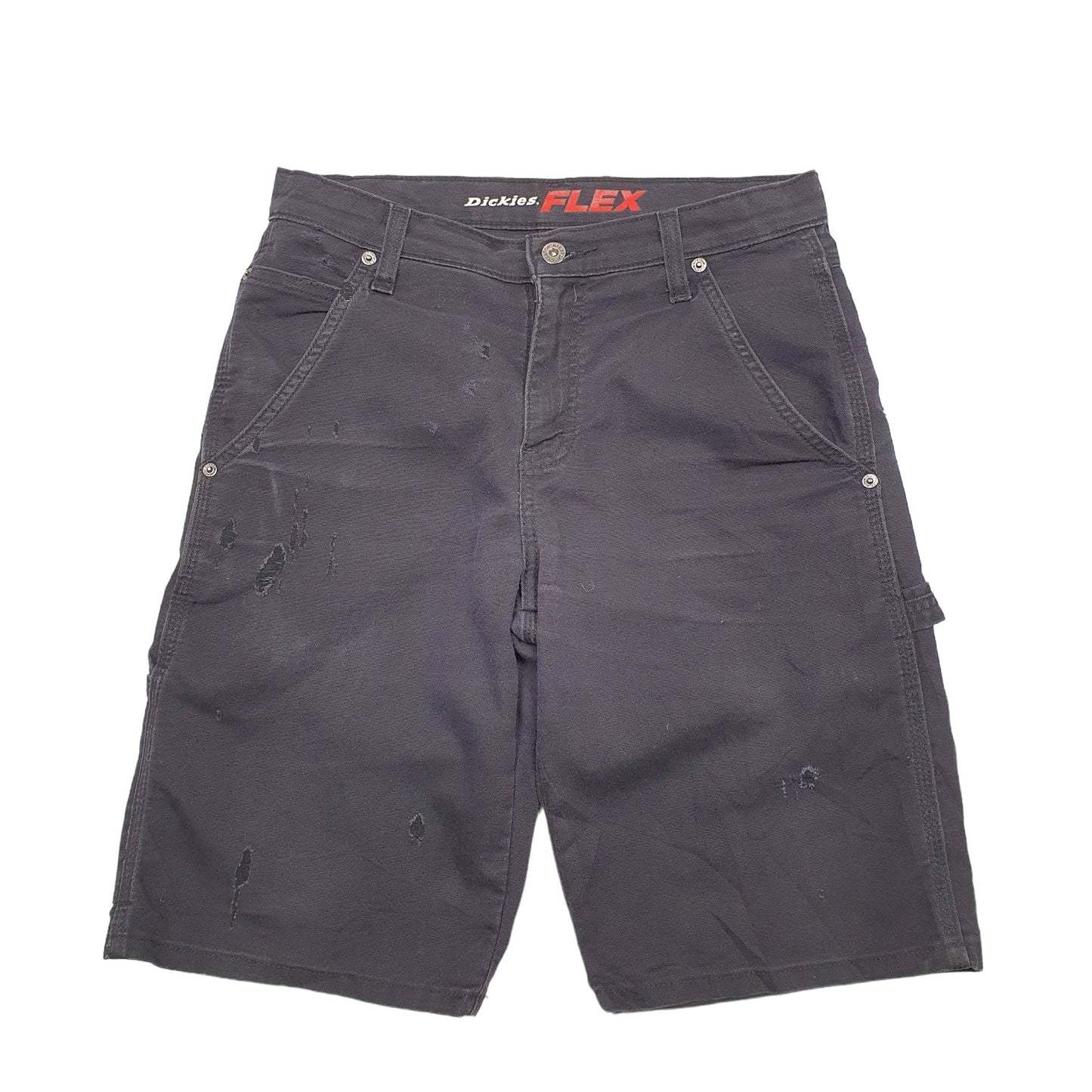 Mens Black Dickies Flex Denim Shorts