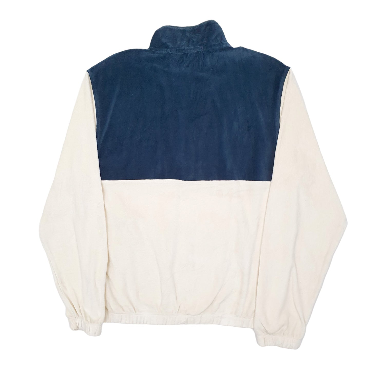 Mens Cream Carhartt Tila Pullover Fleece Velvet Quarter Zip Jumper