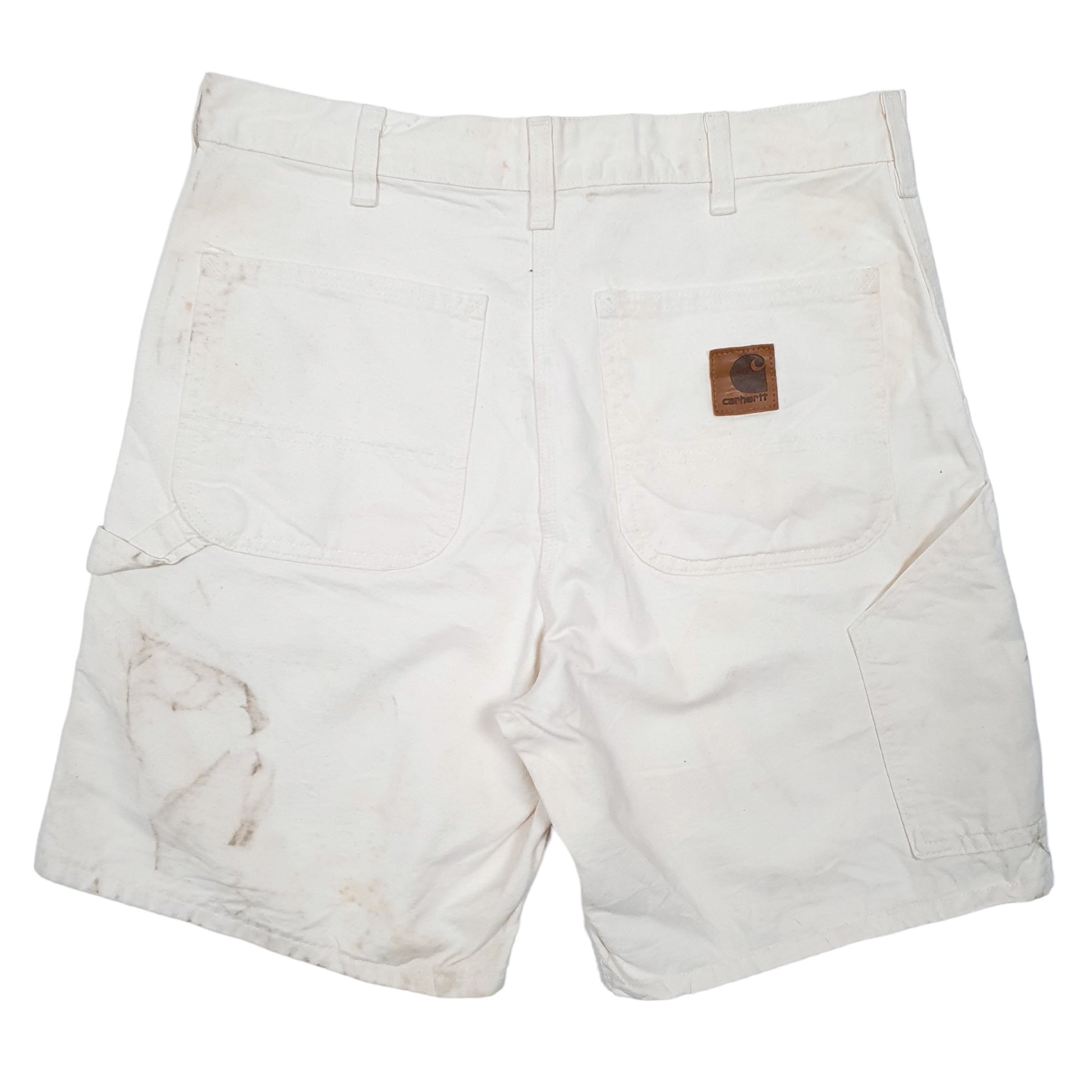 Mens Cream Carhartt  Carpenter Shorts