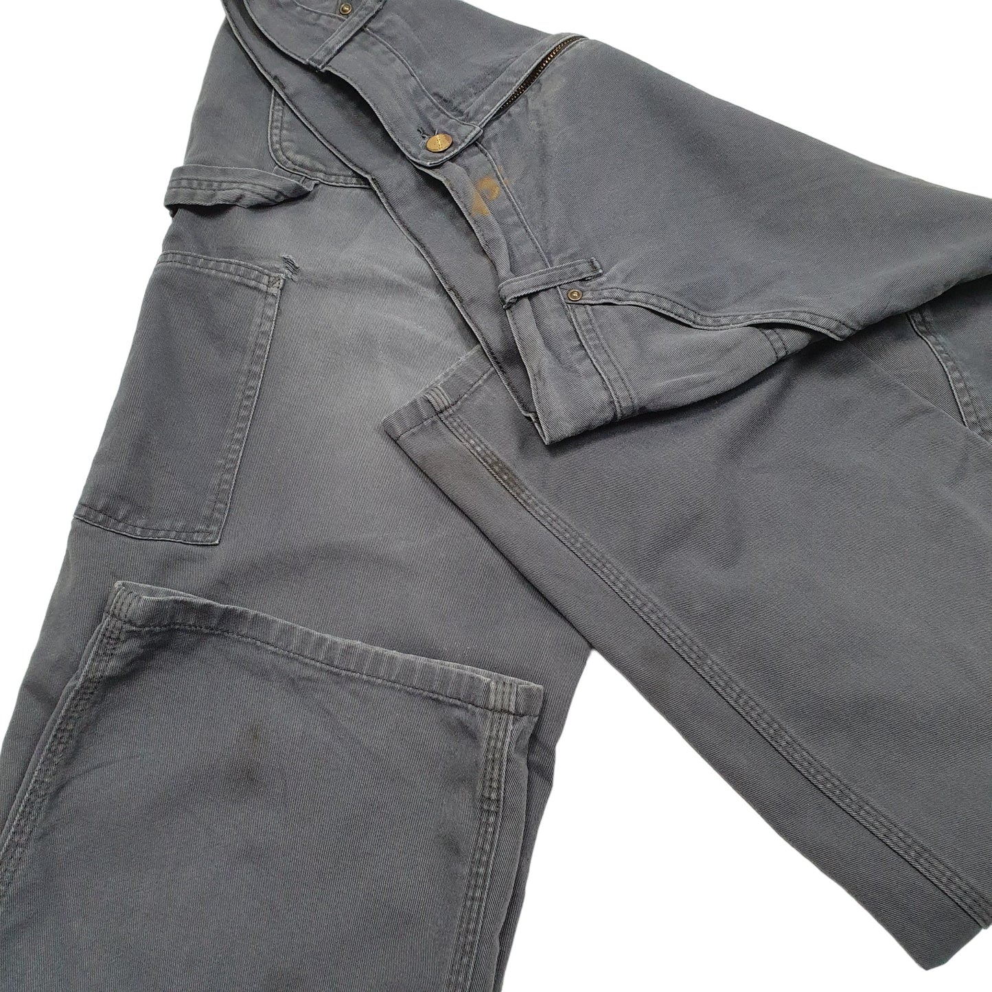 Mens Grey Carhartt Light Carpenter Trousers
