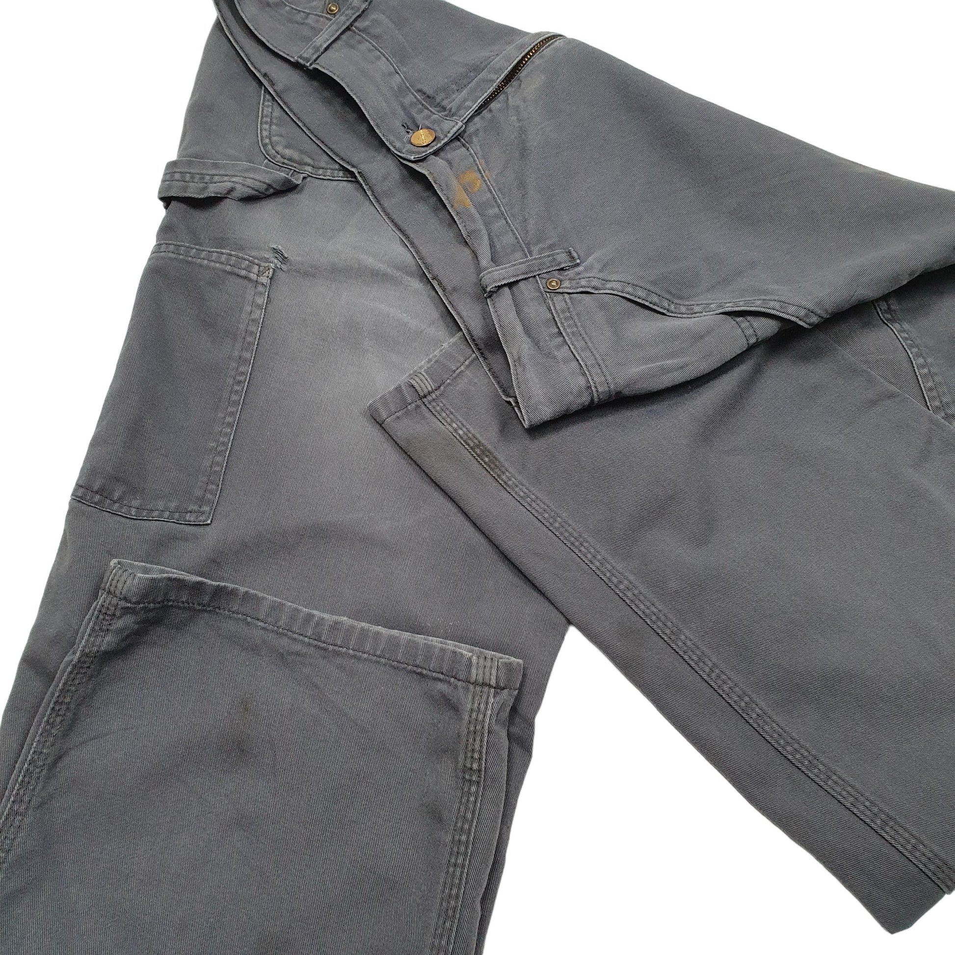 Mens Grey Carhartt Light Carpenter Trousers
