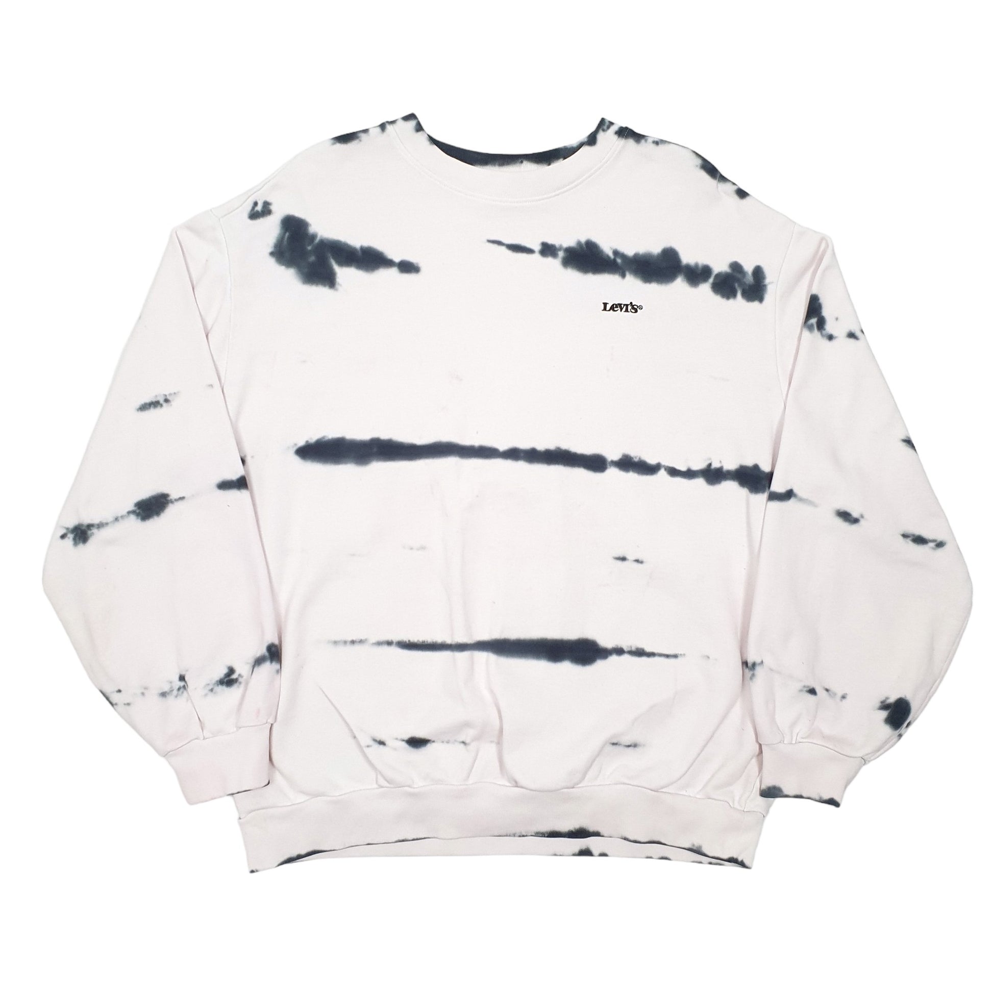 Mens Pink Levis Tie Dye Crewneck Jumper