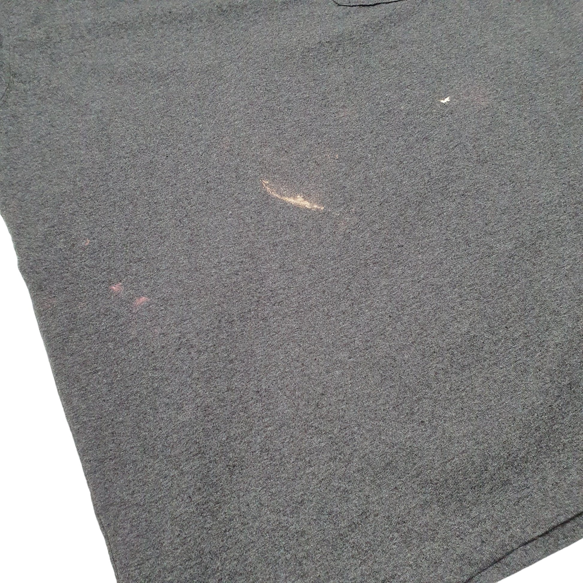 Mens Grey Carhartt Pocket Henley Workwear Short Sleeve T Shirt