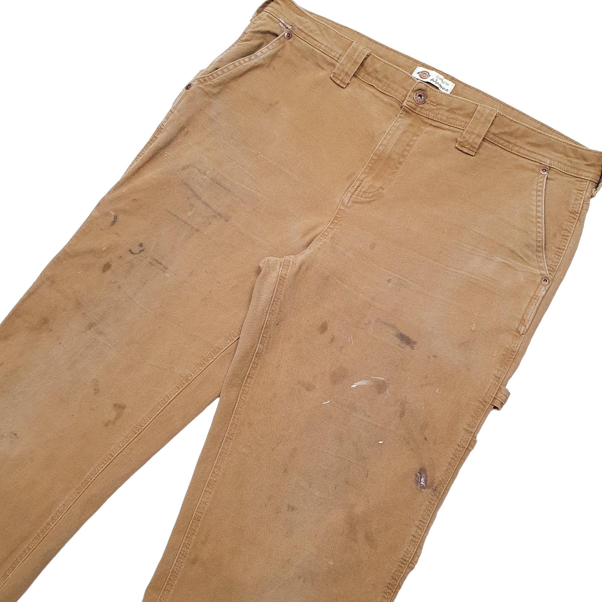 Womens Tan Dickies  Carpenter Trousers