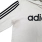 Mens White Adidas  Hoodie Jumper