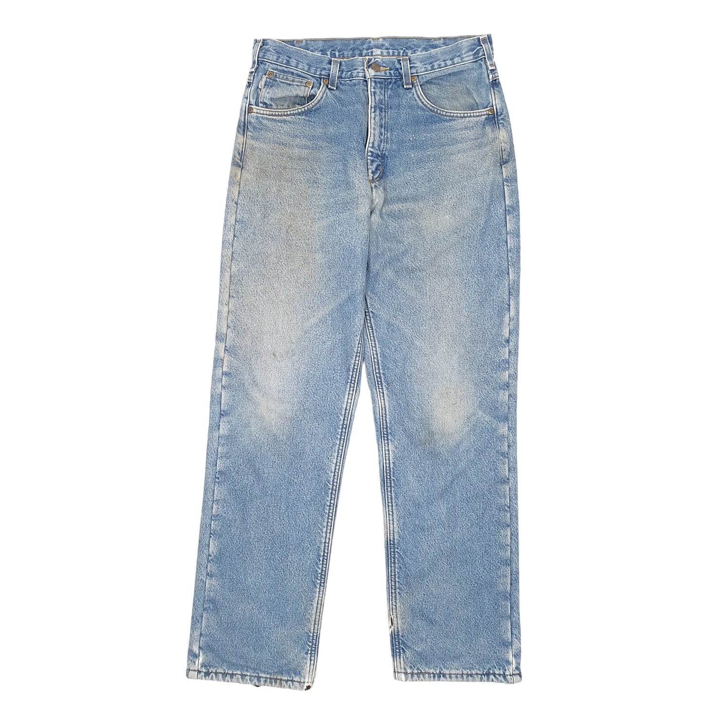 Mens Blue Carhartt Polyester Lined Insulated B155 JeansW32 L32