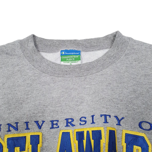 Mens Grey Champion University of Delaware Crewneck Jumper