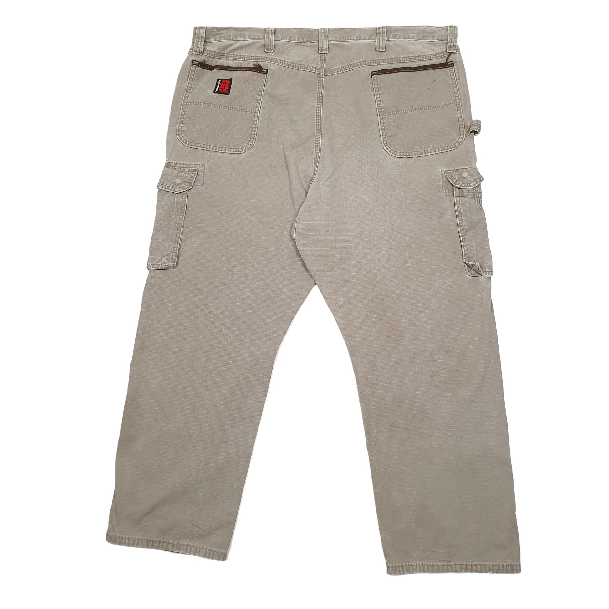 Mens Khaki Wrangler Ripstop Carpenter Trousers