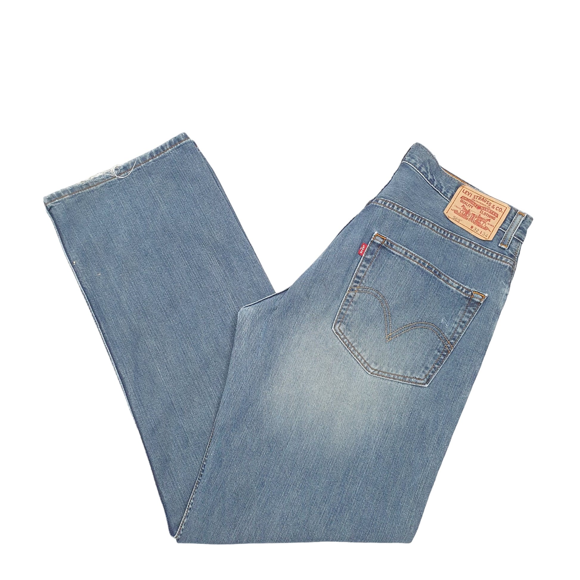 Mens Blue Levis  569 JeansW32 L34