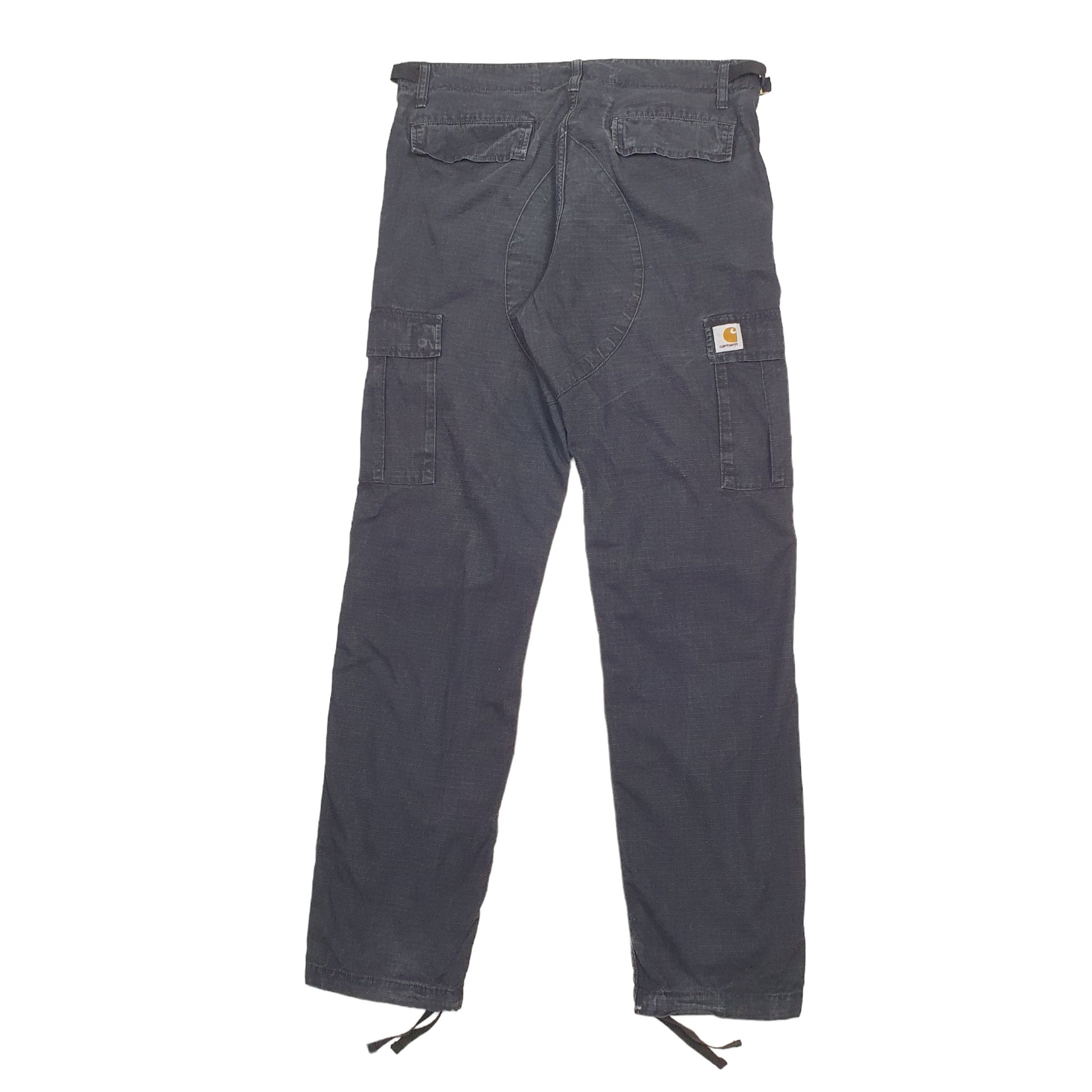 Mens Black Carhartt Aviation Pant Ripstop Cargo Trousers