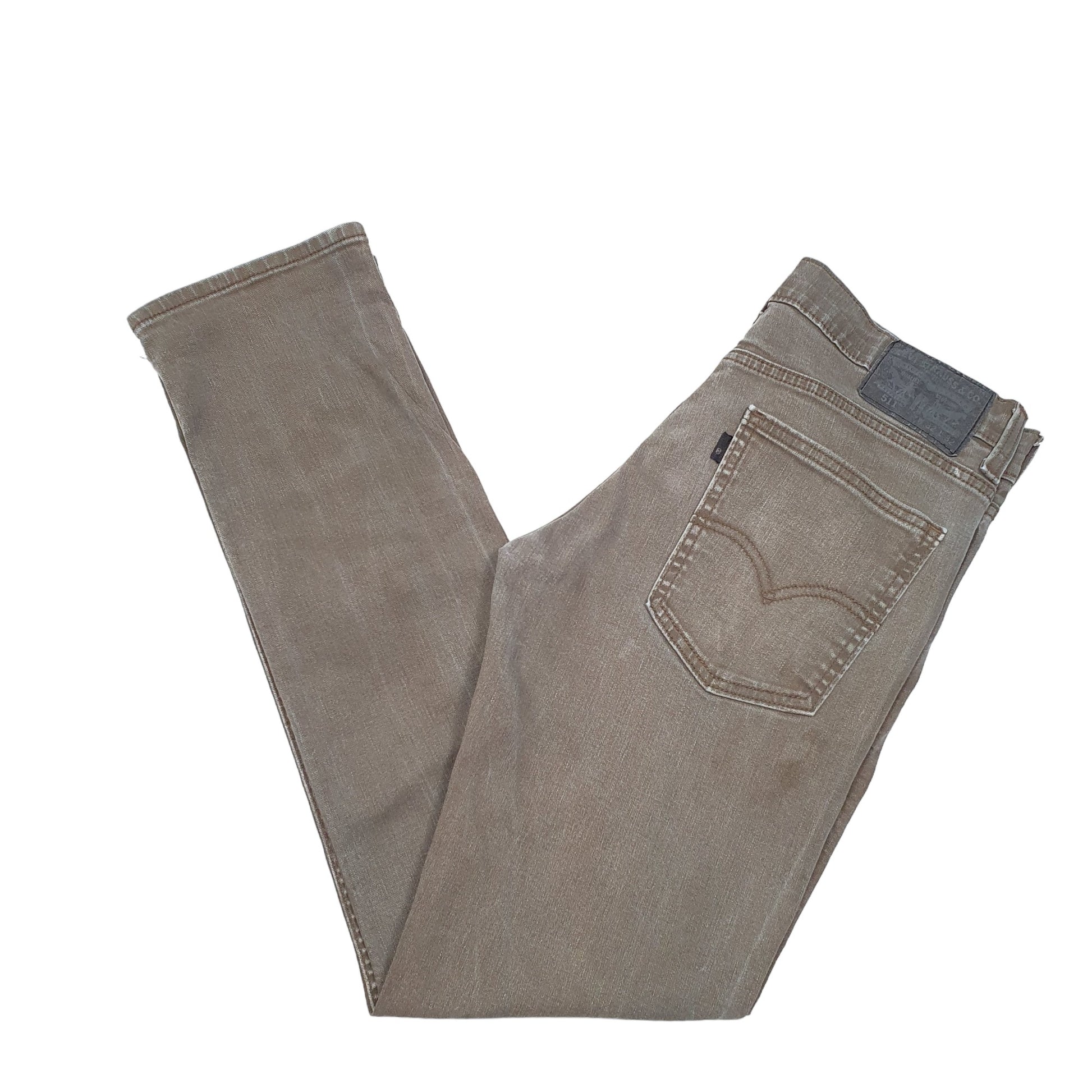 Mens Khaki Levis Stretch 511 JeansW32 L32