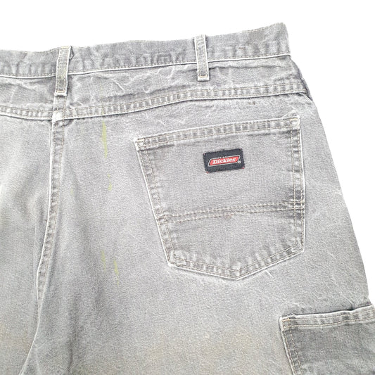 Mens Grey Dickies Carpenter Denim Shorts