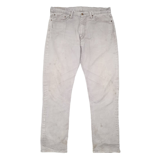 Mens Grey Levis Stretch 513 JeansW36 L34