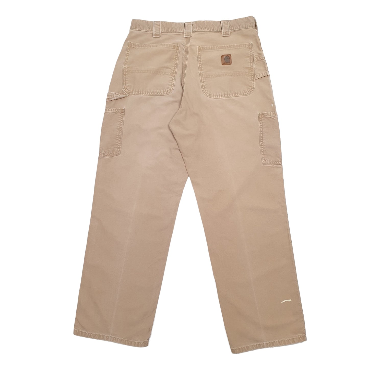 Mens Beige Carhartt B151 Carpenter Trousers