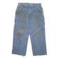 Mens Blue Carhartt Carpenter Flame Resistant Cut Offs FRB 13 JeansW36 L28