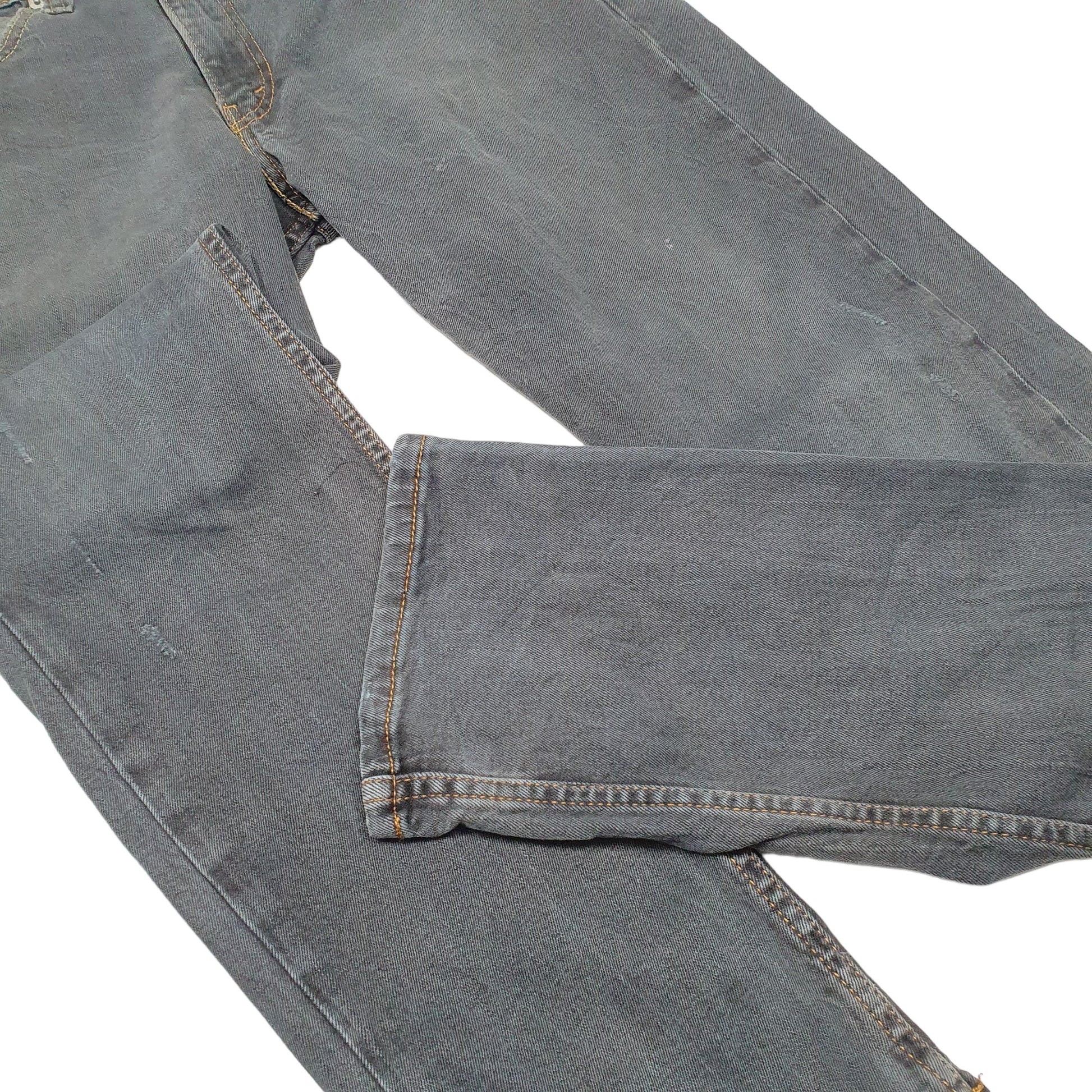 Mens Grey Levis Stretch Tapered 502 JeansW34 L32