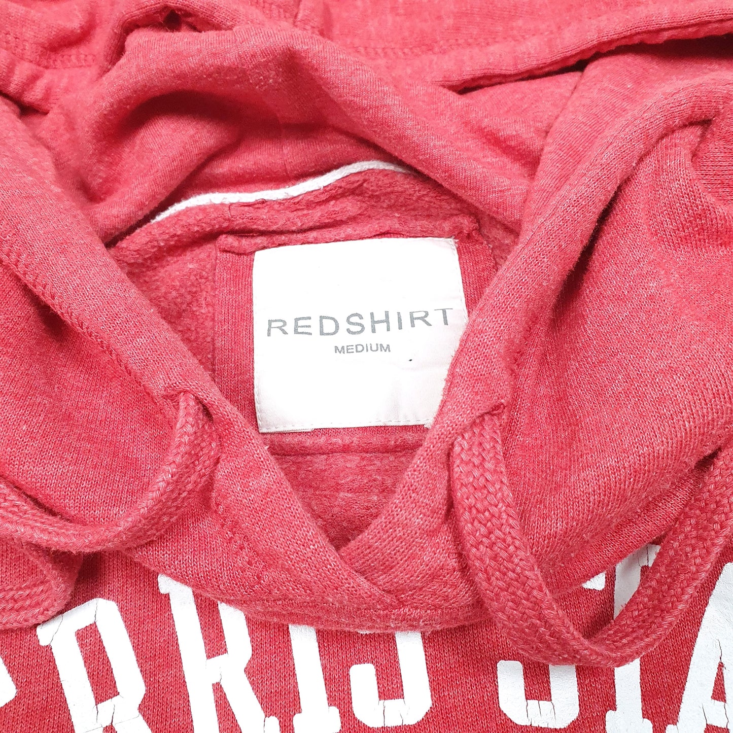 Womens Red Redshirt Ferris State University Hoodie Jumper