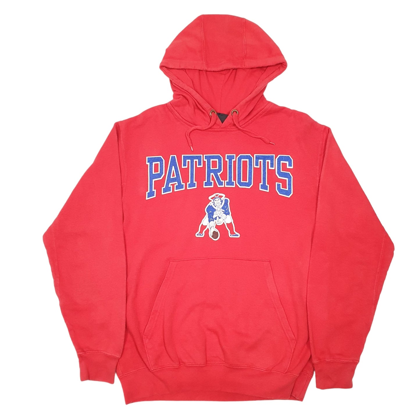 Mens Red NFL New England Patriots American Football Hoodie Jumper