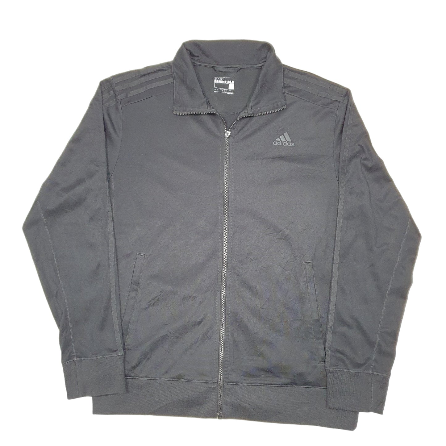 Mens Black Adidas Active Climalite Workout Full Zip Jumper