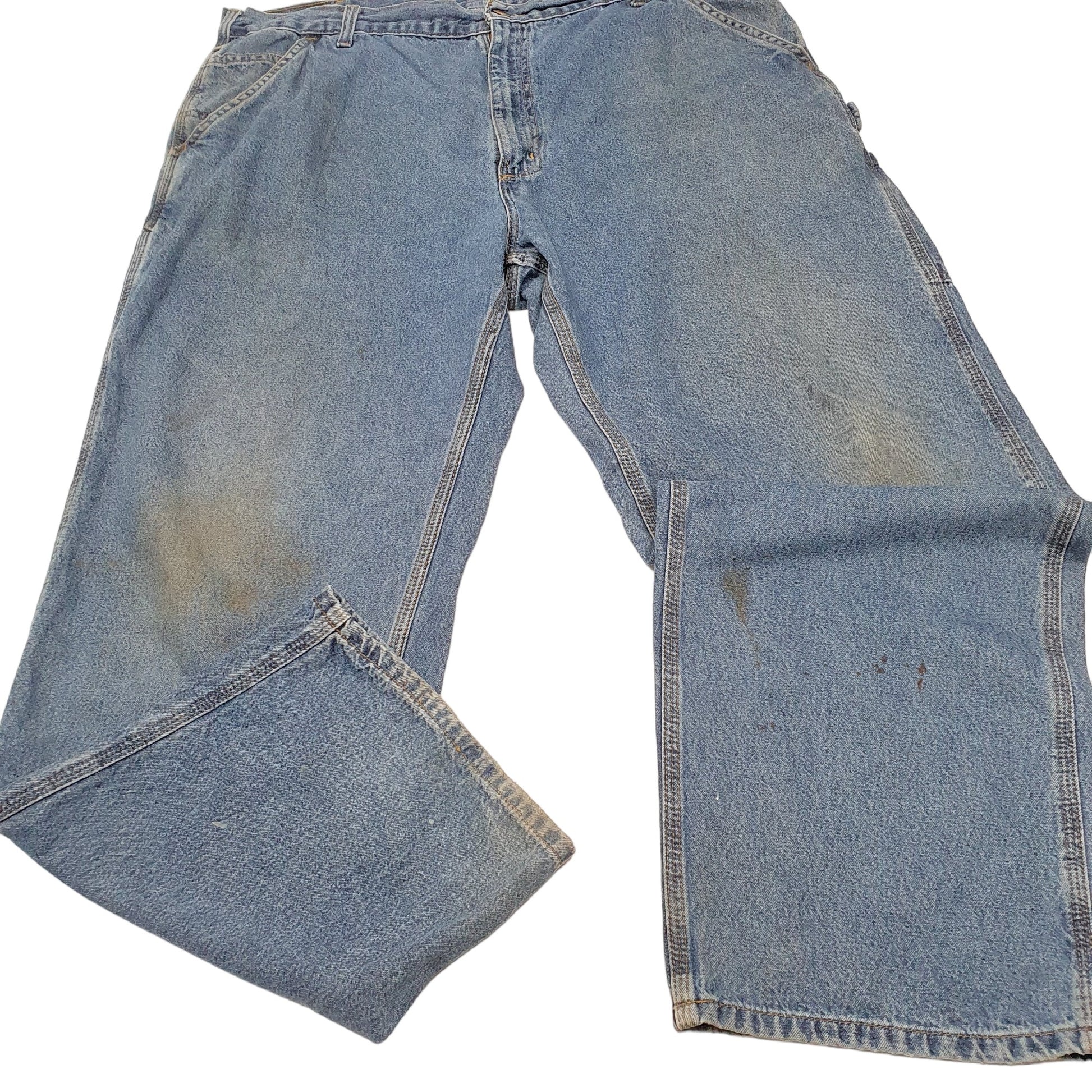 Mens Blue Carhartt Carpenter Dungaree Fit B13 JeansW40 L32