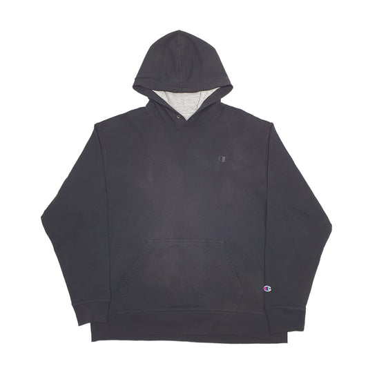 Mens Black Champion Hoodie Jumper