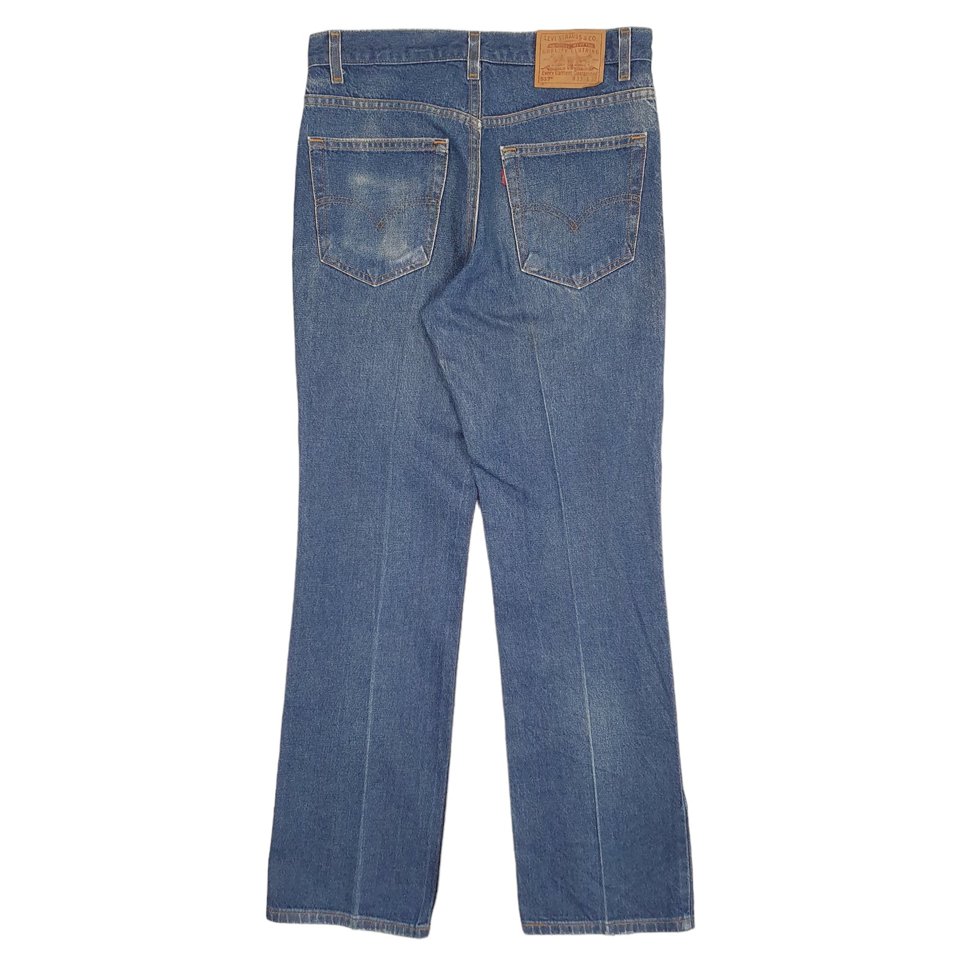 Mens Blue Levis Vintage 1990s Made in USA Starched 527 JeansW33 L32