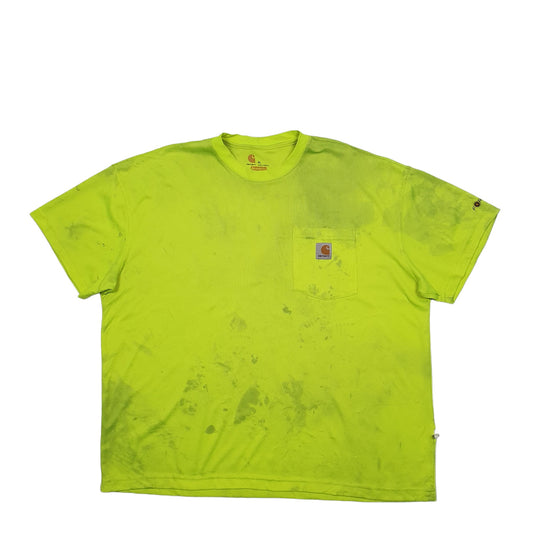 Mens Yellow Carhartt  Short Sleeve T Shirt