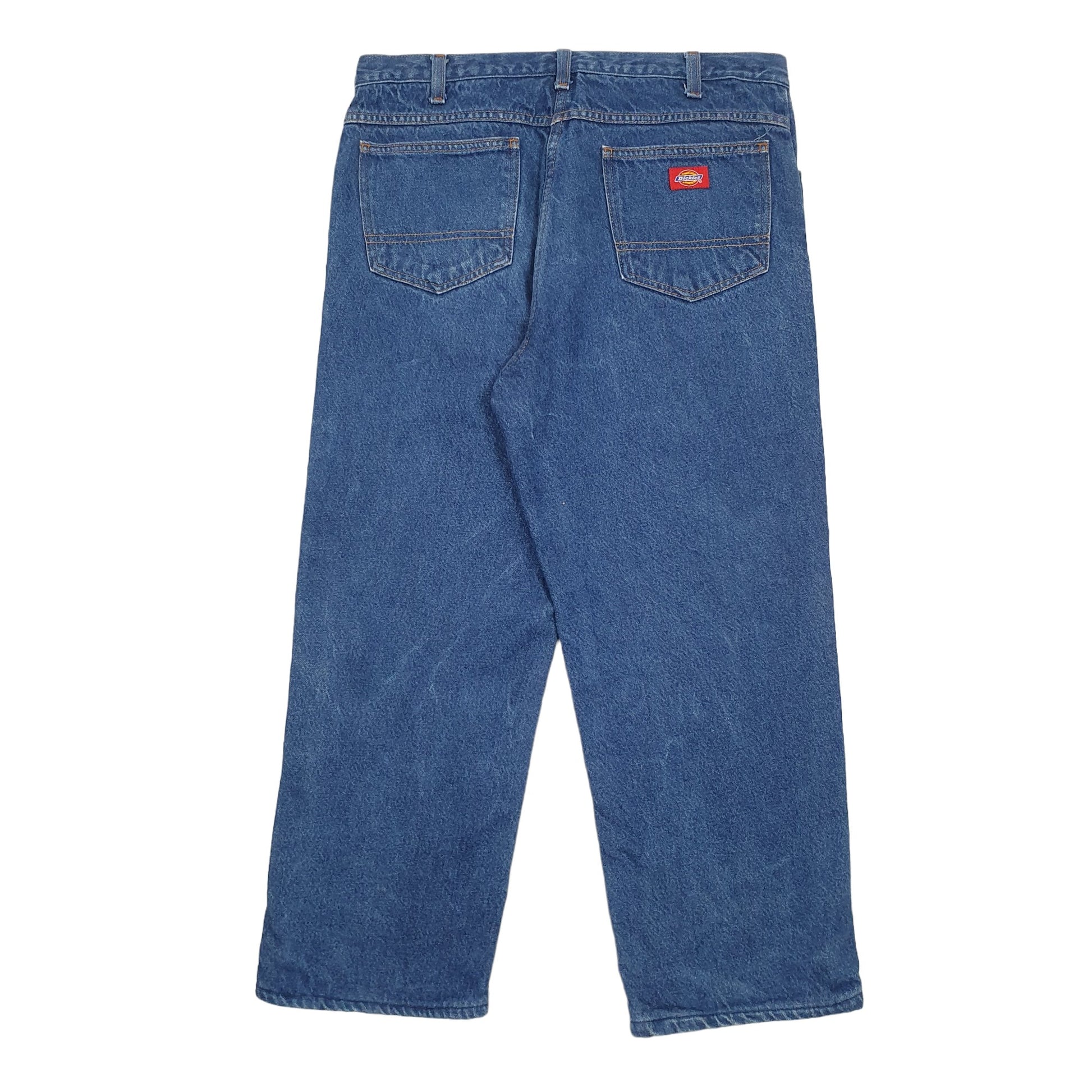 Mens Blue Dickies Lined Thermal Winter Casual JeansW36 L26