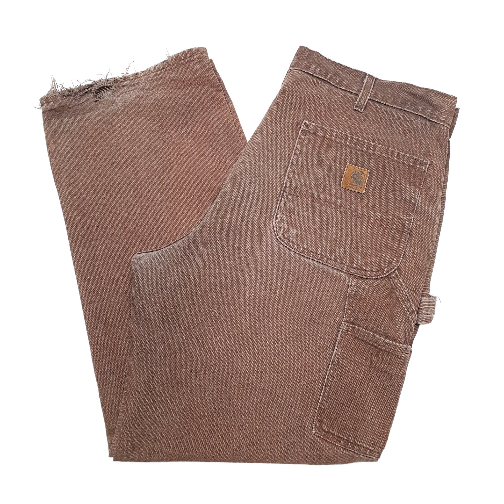 Mens Brown Carhartt B11 Carpenter Trousers