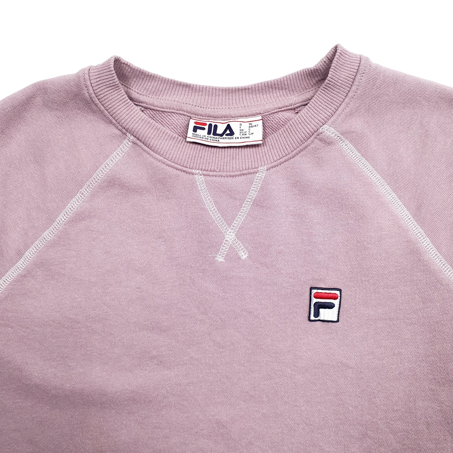 Womens Pink Fila  Crewneck Jumper