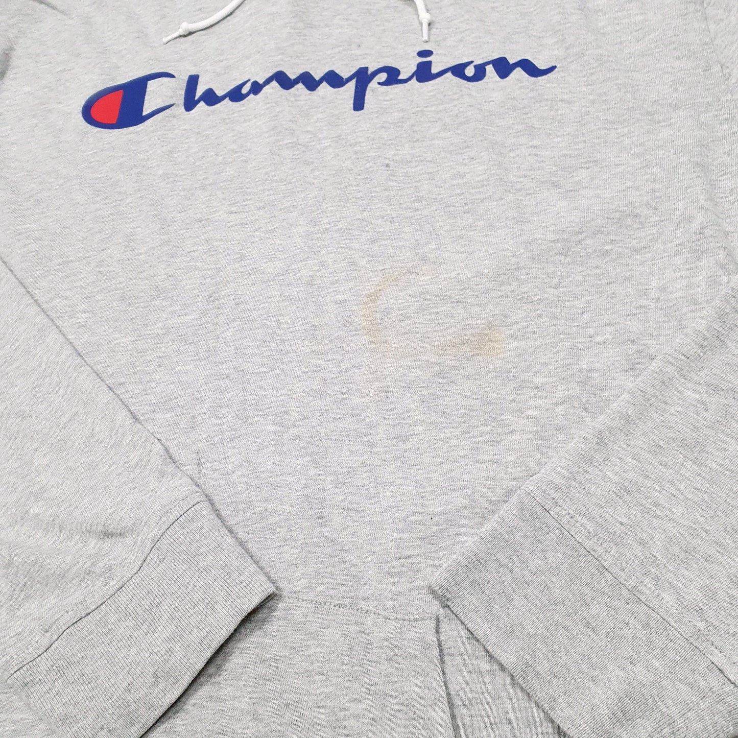 Mens Grey Champion Lightweight Hoodie Jumper