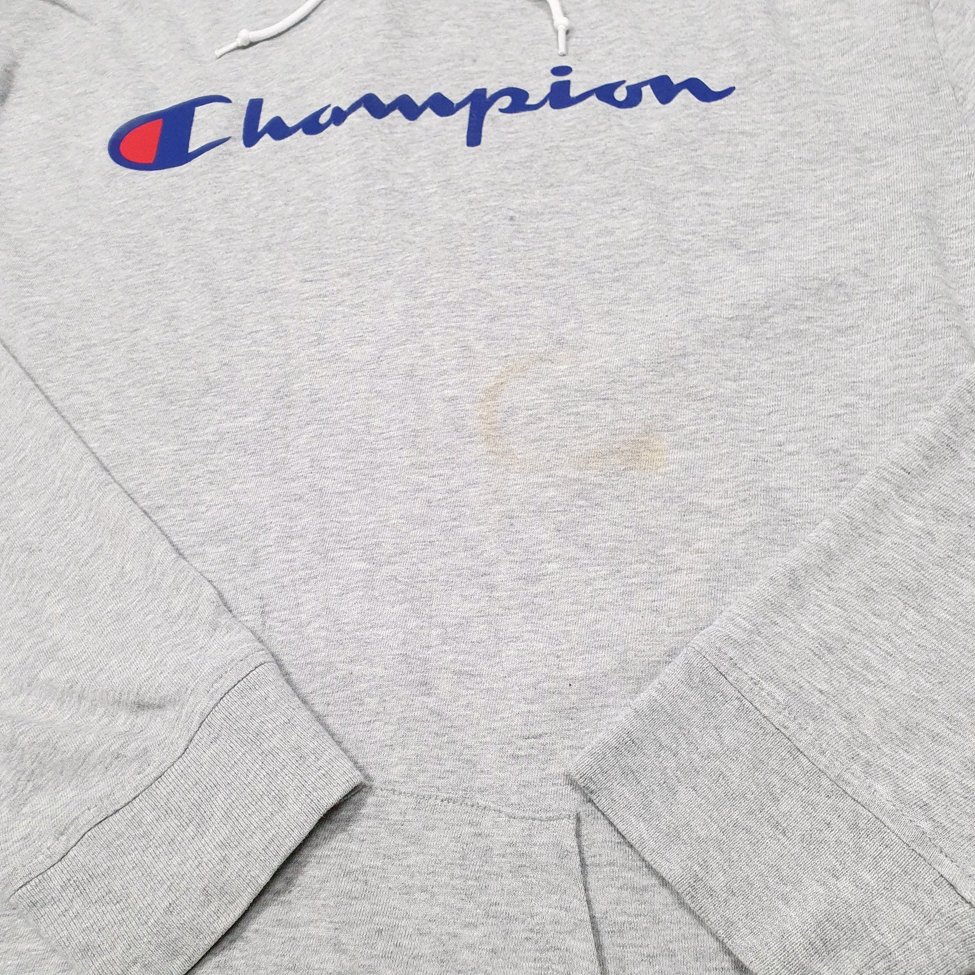 Mens Grey Champion Lightweight Hoodie Jumper