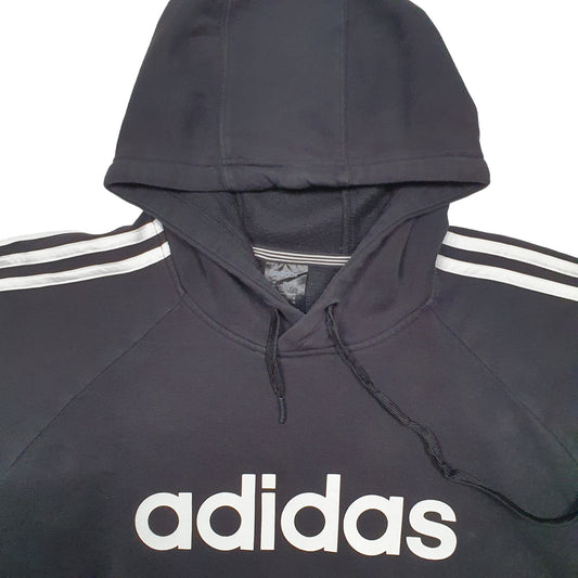 Mens Black Adidas  Hoodie Jumper