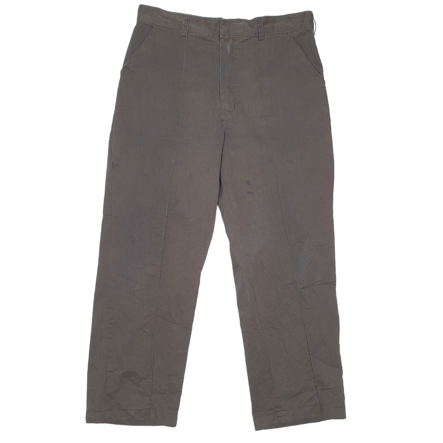 Mens Grey Dickies Redhawk Seam Chino Trousers