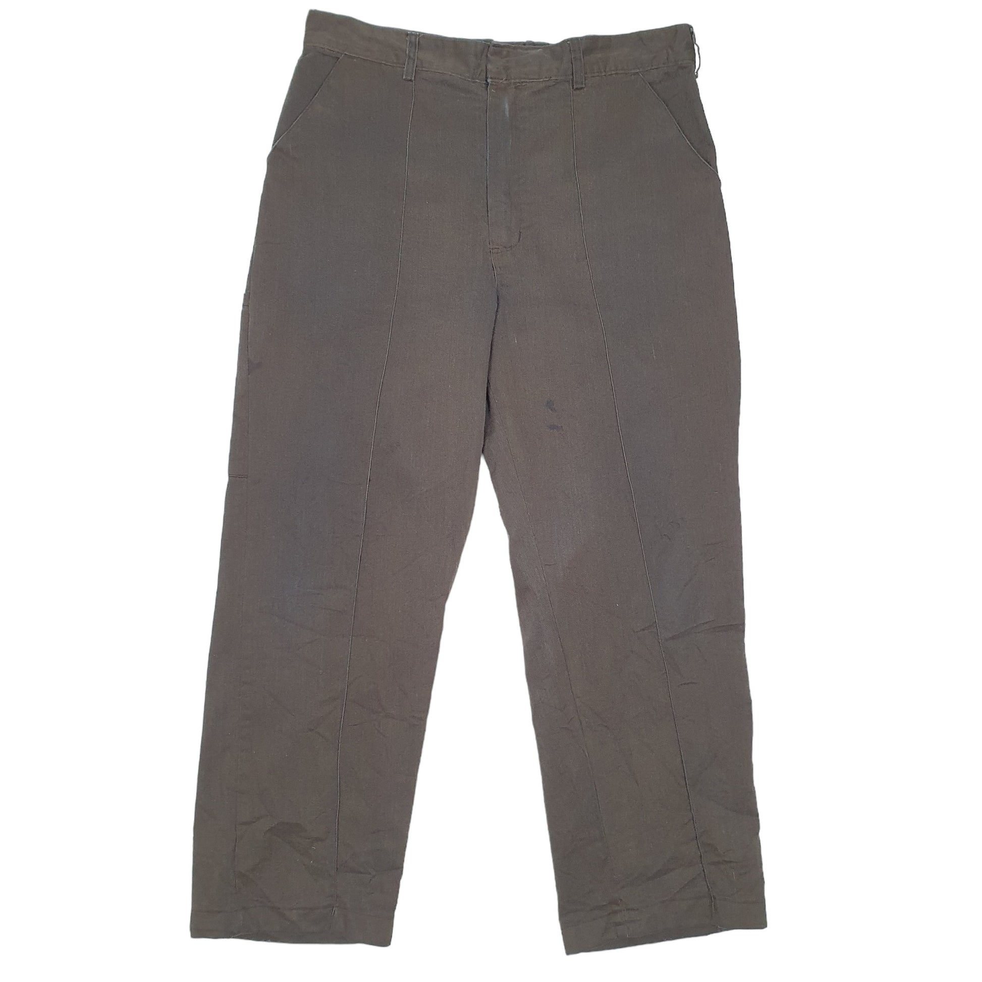 Mens Grey Dickies Redhawk Seam Chino Trousers