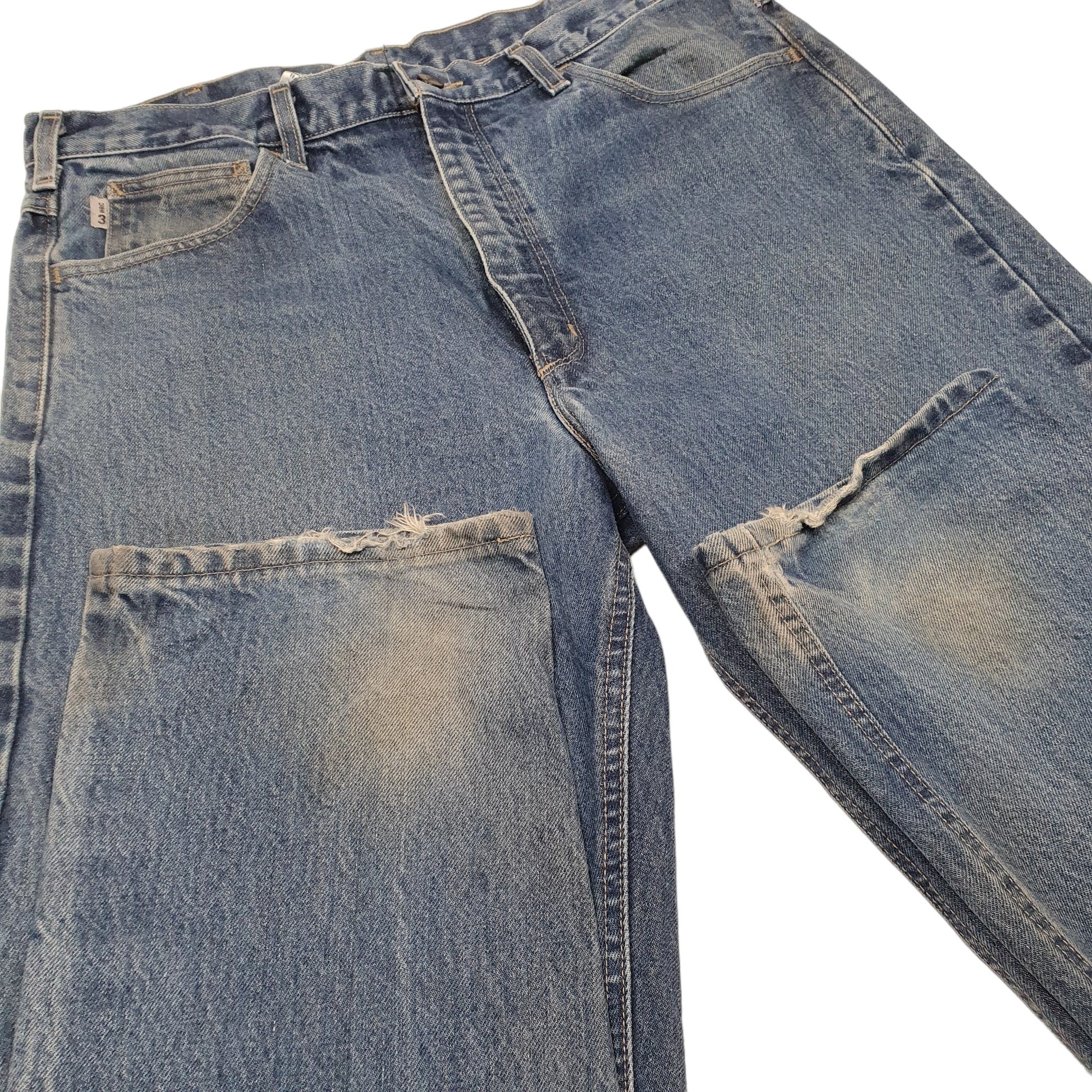 Mens Blue Carhartt Flame Resistant FRB 160 JeansW36 L34