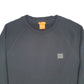 Mens Black Hugo Boss Slim Fit Crewneck Jumper