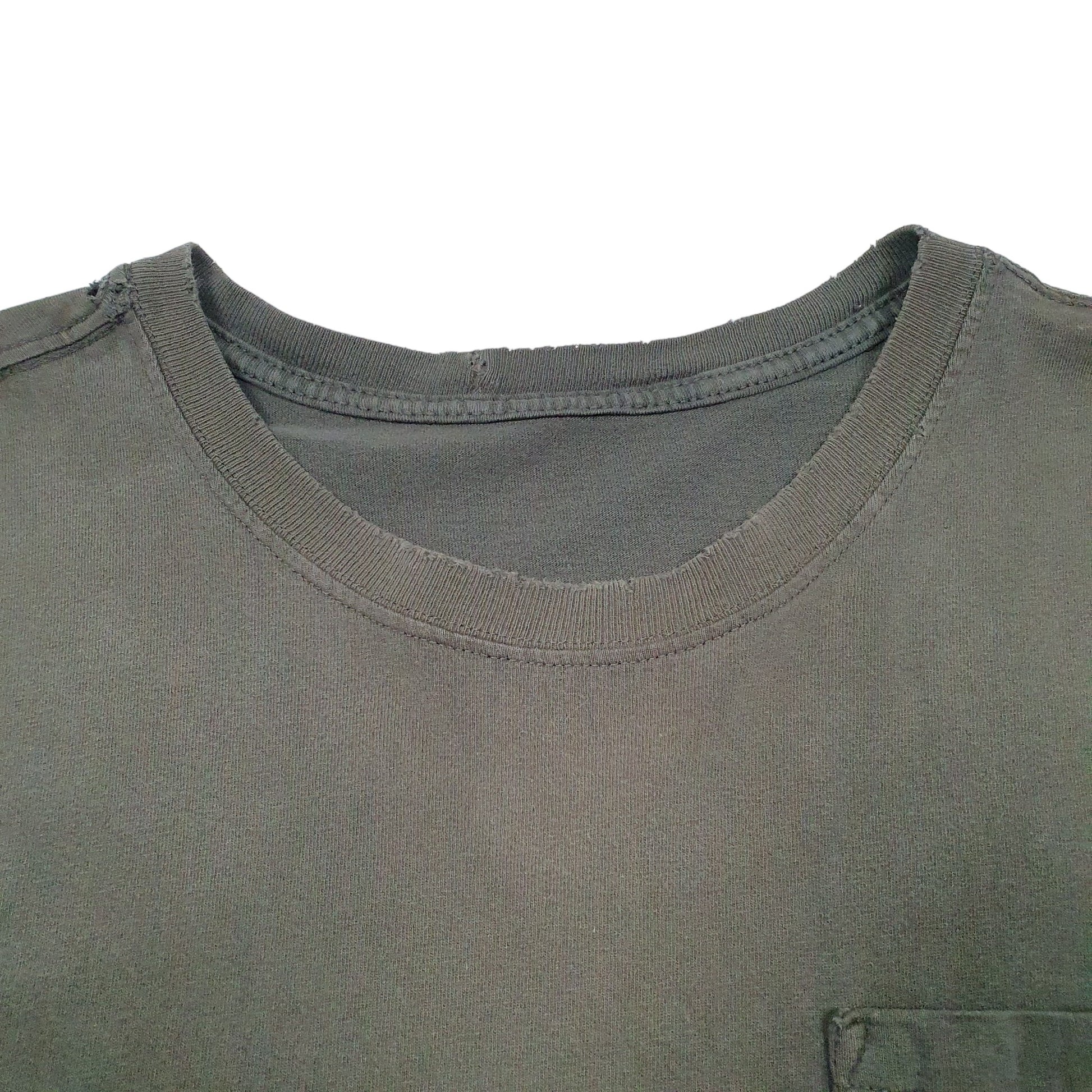 Mens Khaki Carhartt Pocket Short Sleeve T Shirt