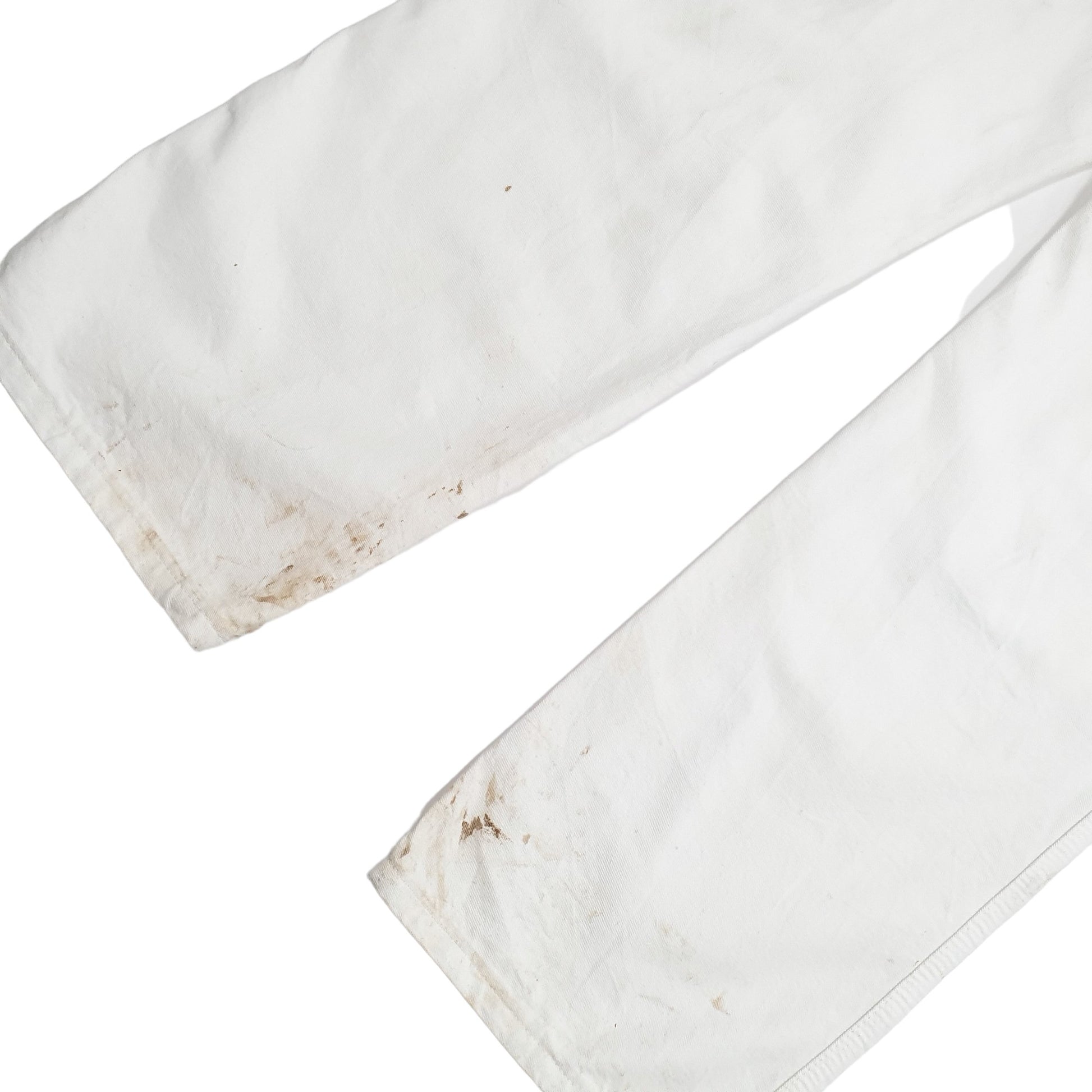 Mens White Dickies Painters Carpenter Trousers