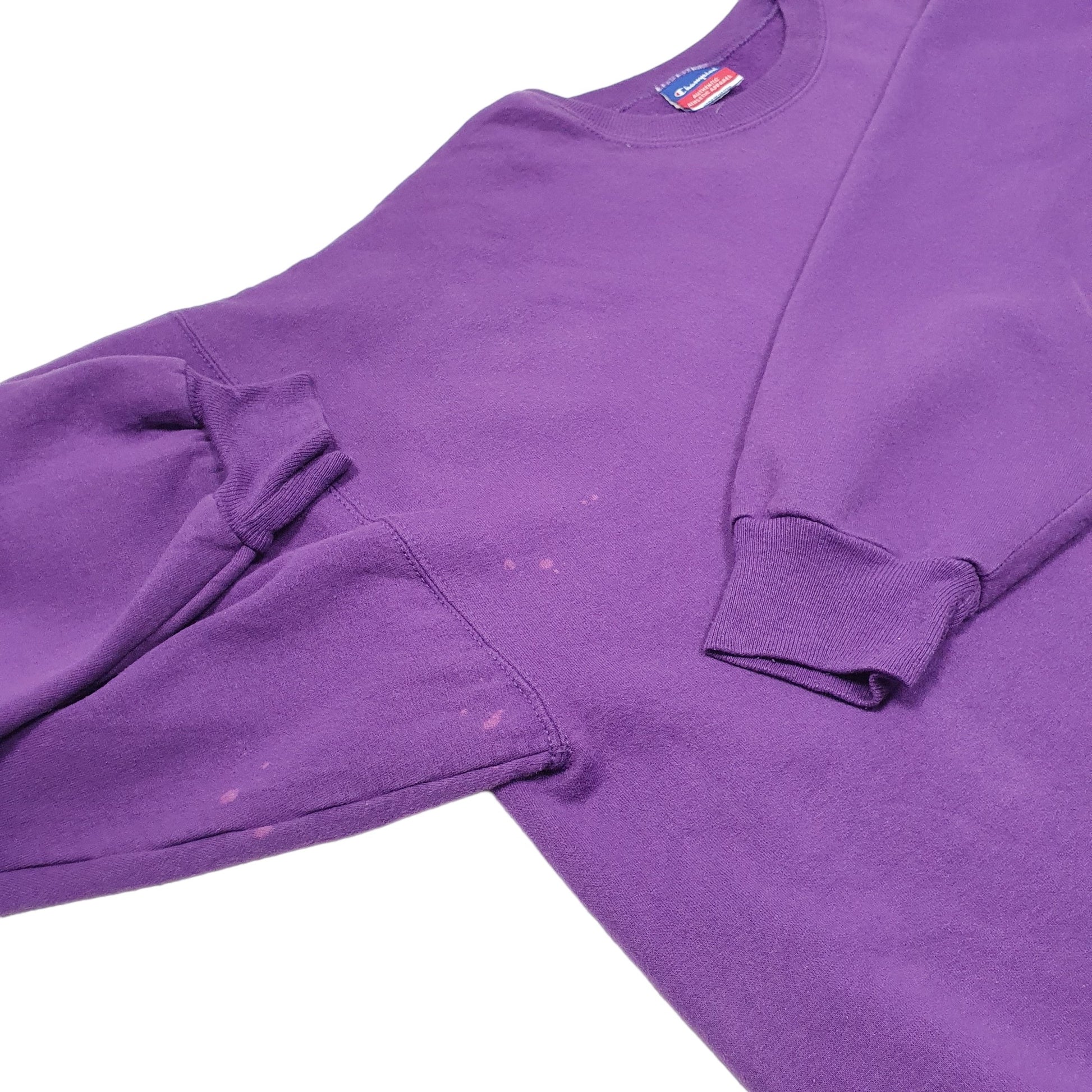 Mens Purple Champion  Crewneck Jumper