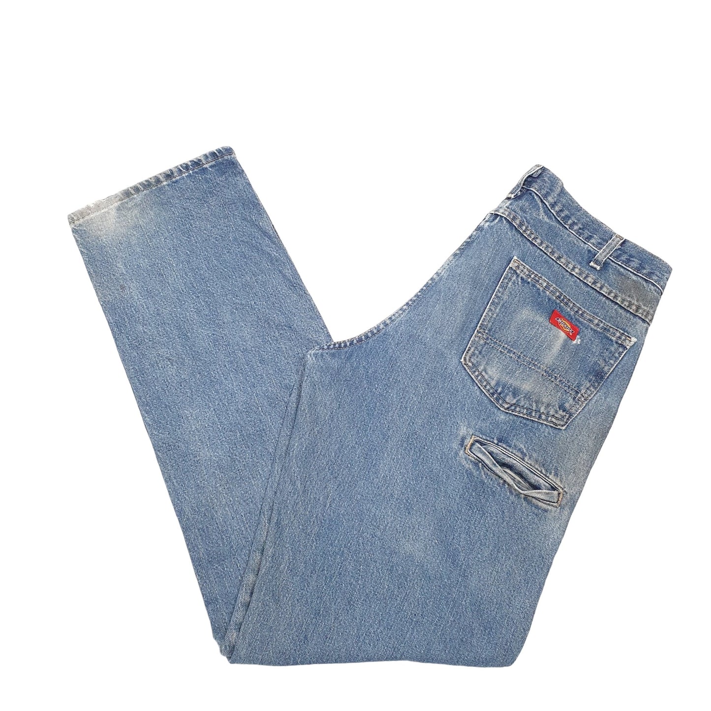 Mens Blue Dickies Double Knee Carpenter JeansW34 L36