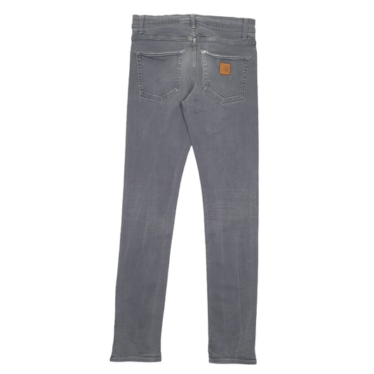 Mens Grey Carhartt WIP Klondike Pant Stretch Casual JeansW31 L34