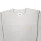 Mens Grey Farah Chunky Knit Crewneck Jumper