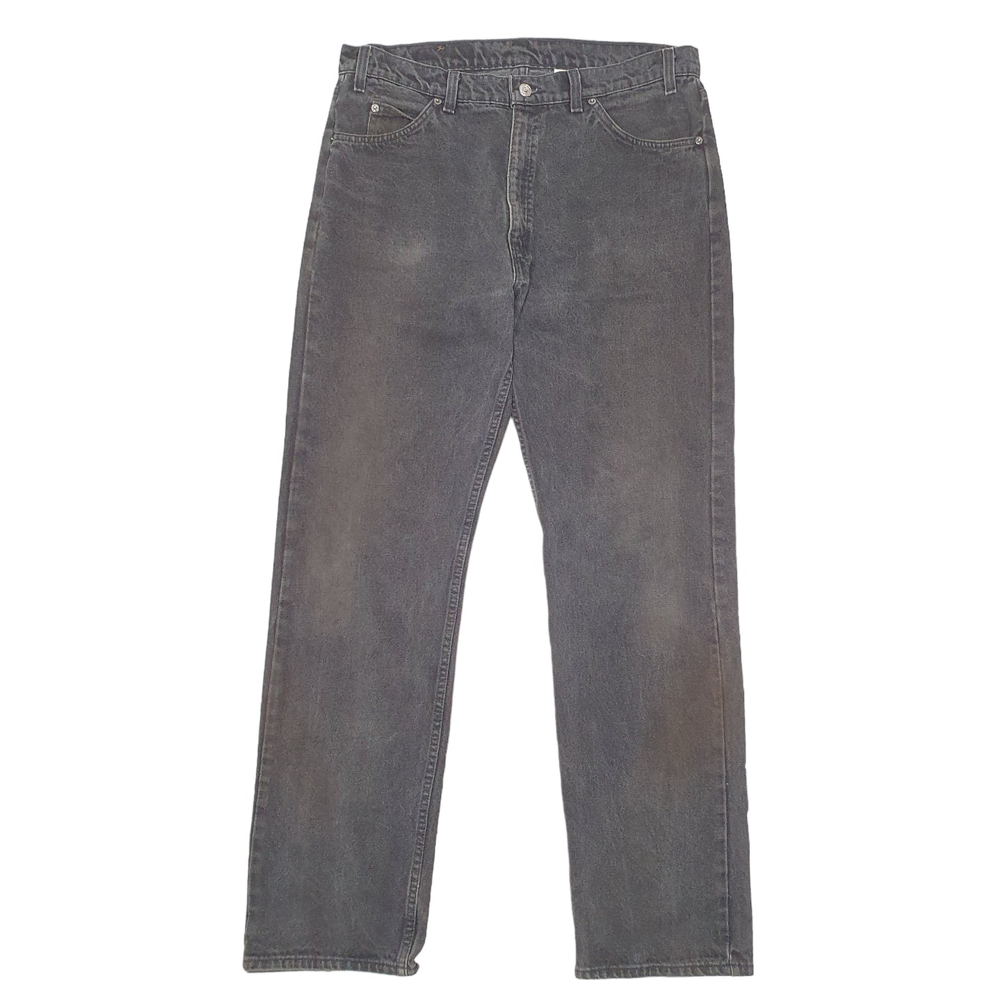 Mens Black Levis Vintage Orange Tab Made In USA 505 JeansW36 L32