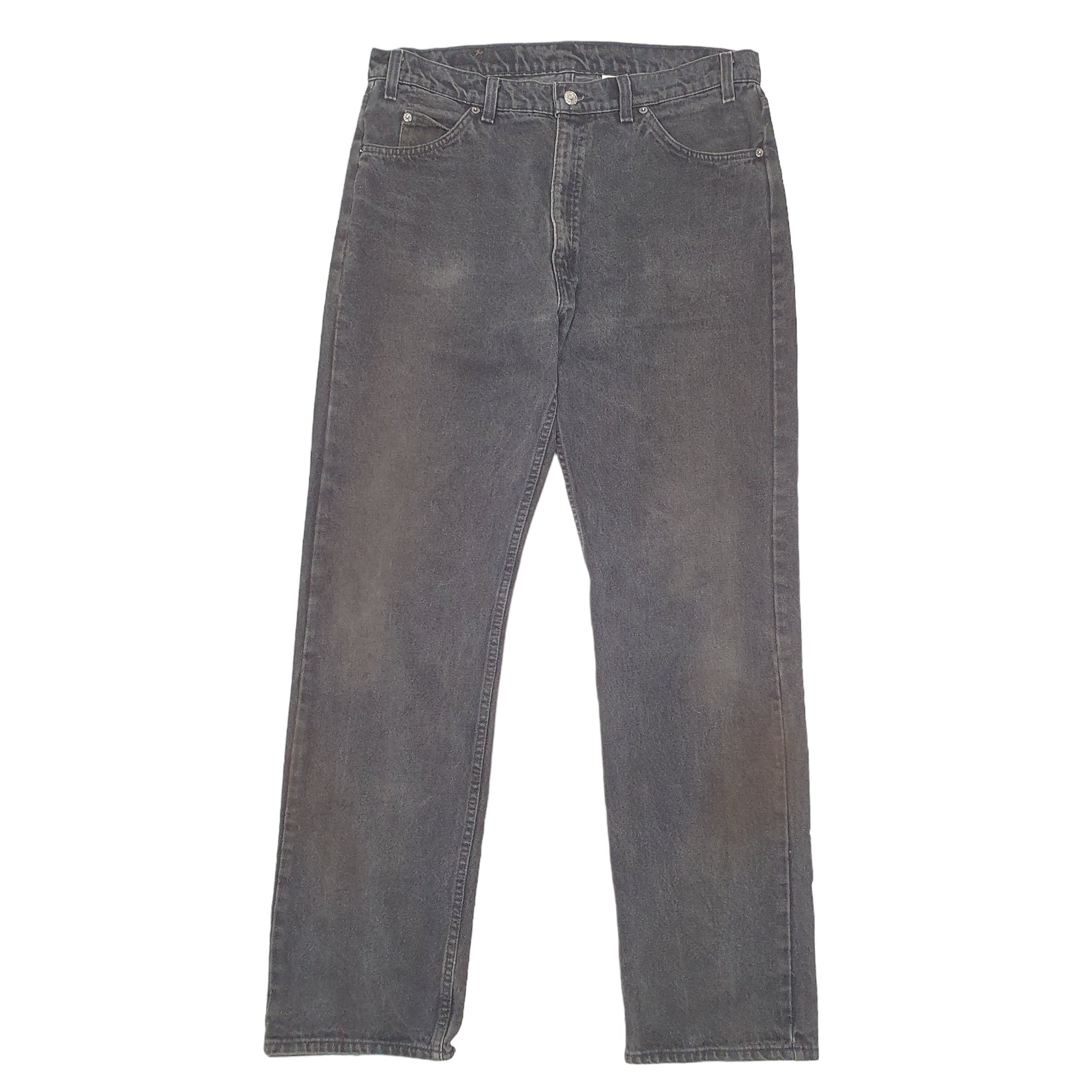 Mens Black Levis Vintage Orange Tab Made In USA 505 JeansW36 L32